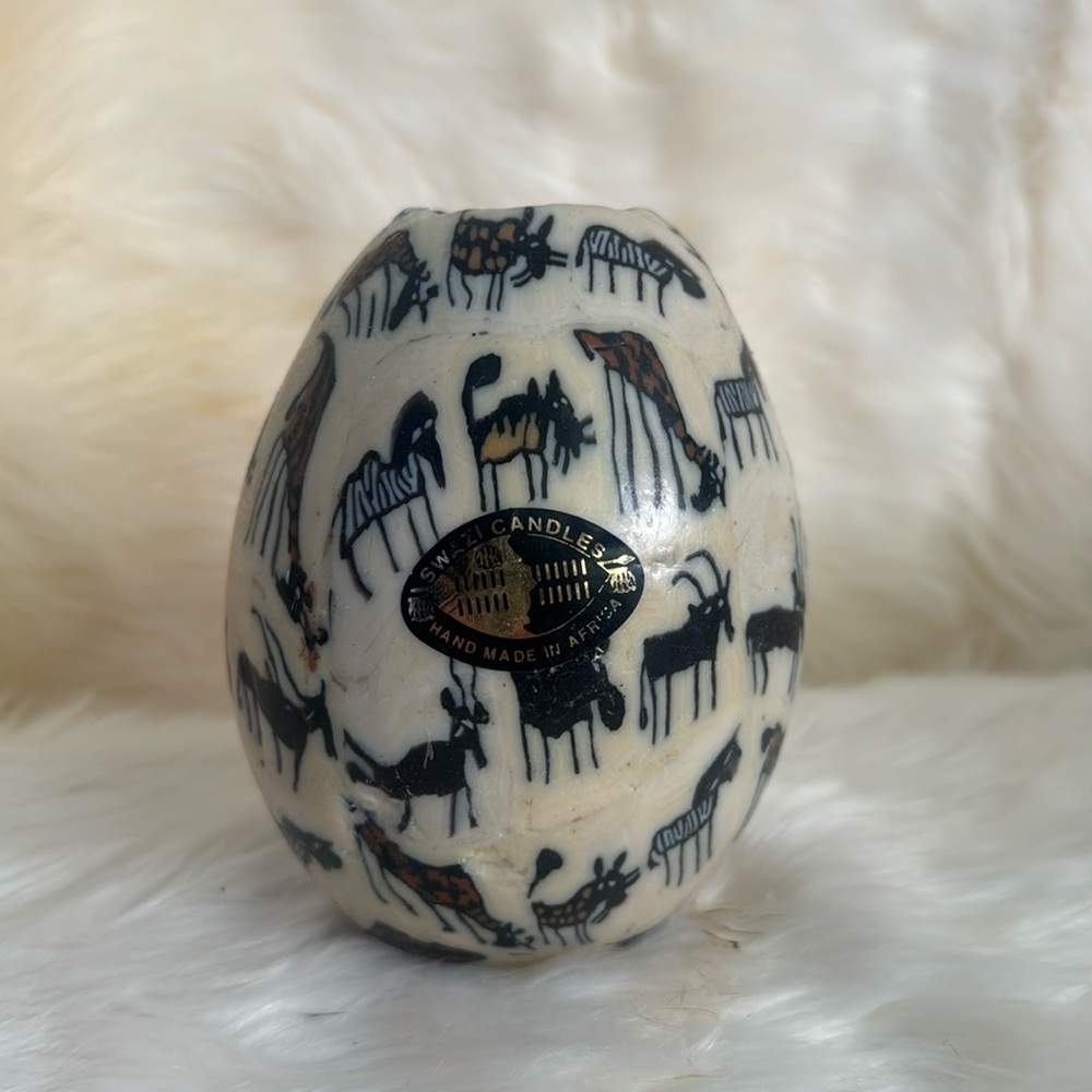 Vintage Swazi candle hand made made in Africa